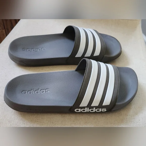 Mens Adidas Cloudfoam Slides - Picture 3 of 7